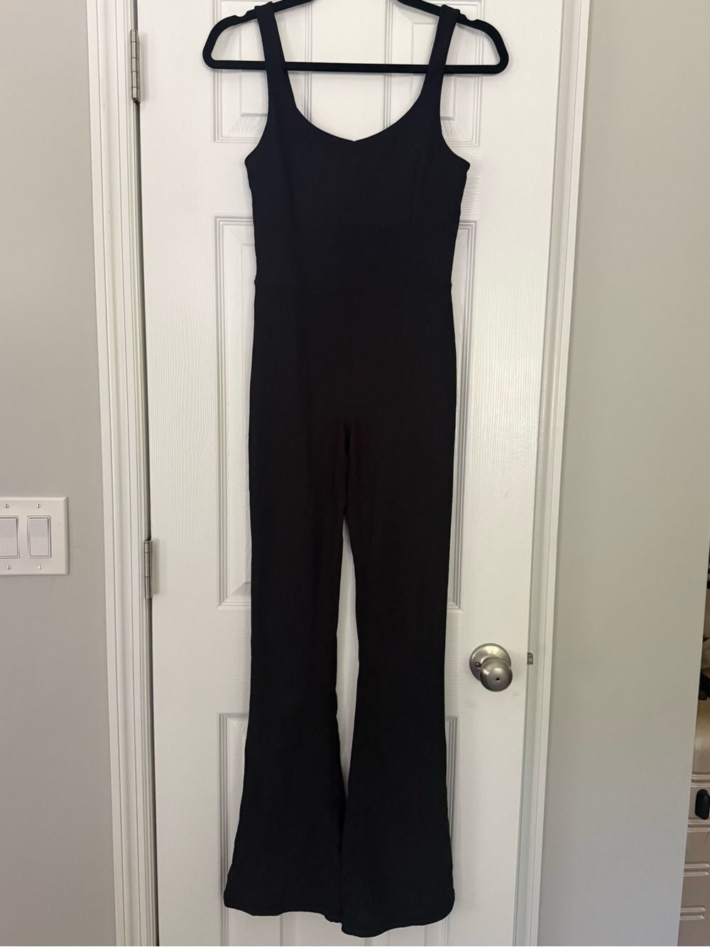 WILO The Label Black FlareJumpsuit One Piece Activewear Size Small